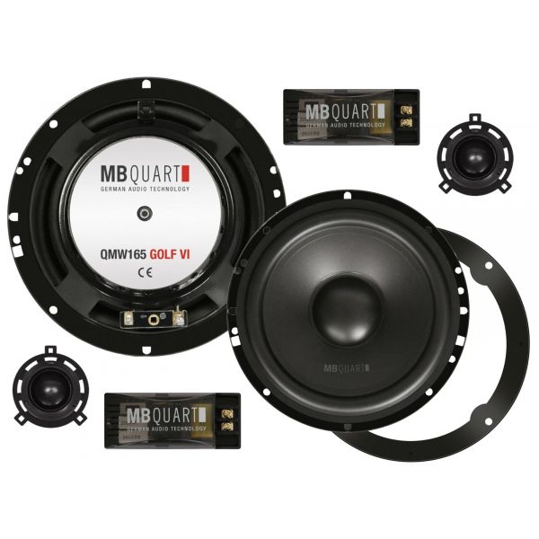 MB Quart QM165 GOLF VI - głośniki odseparowane, średnica midbasu 165 mm, moc RMS 100 Wat zestaw do VW GOLF VI